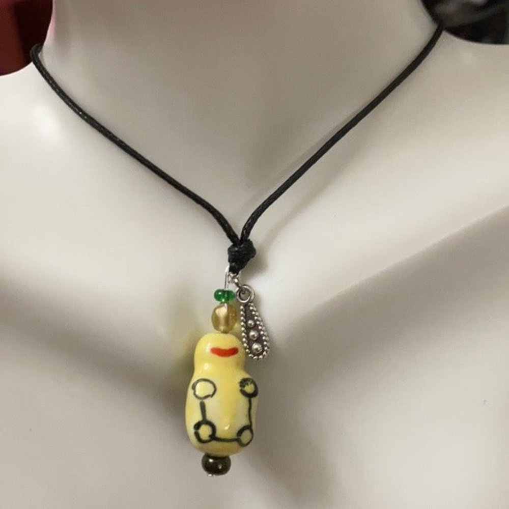 Magic Turtle ceramic button choker - Picture 5 of 10